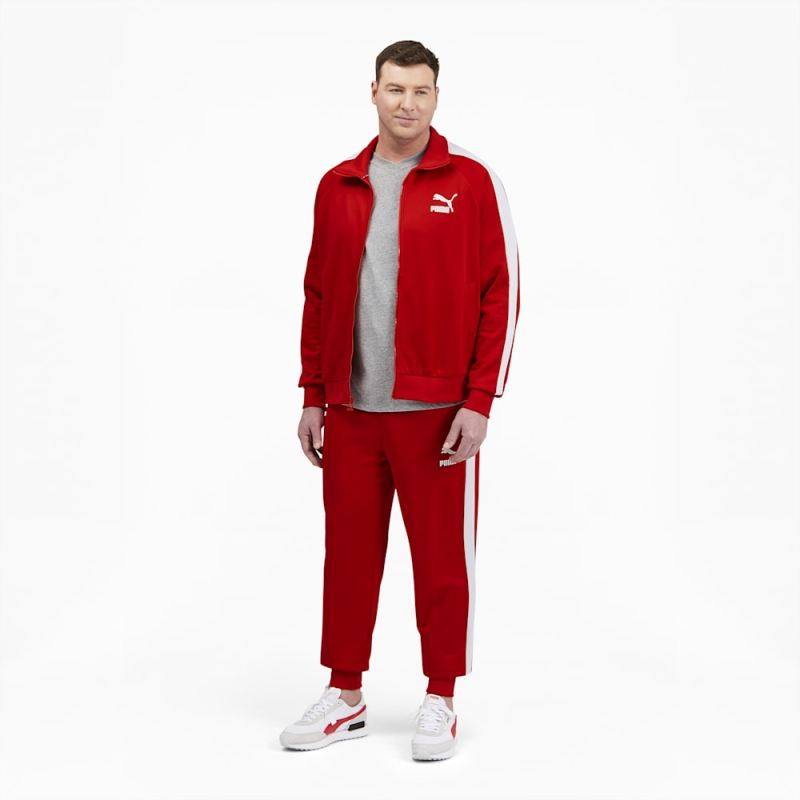 Puma | Men's Iconic T7 Track Jacket Big And Tall - High Risk Red-White