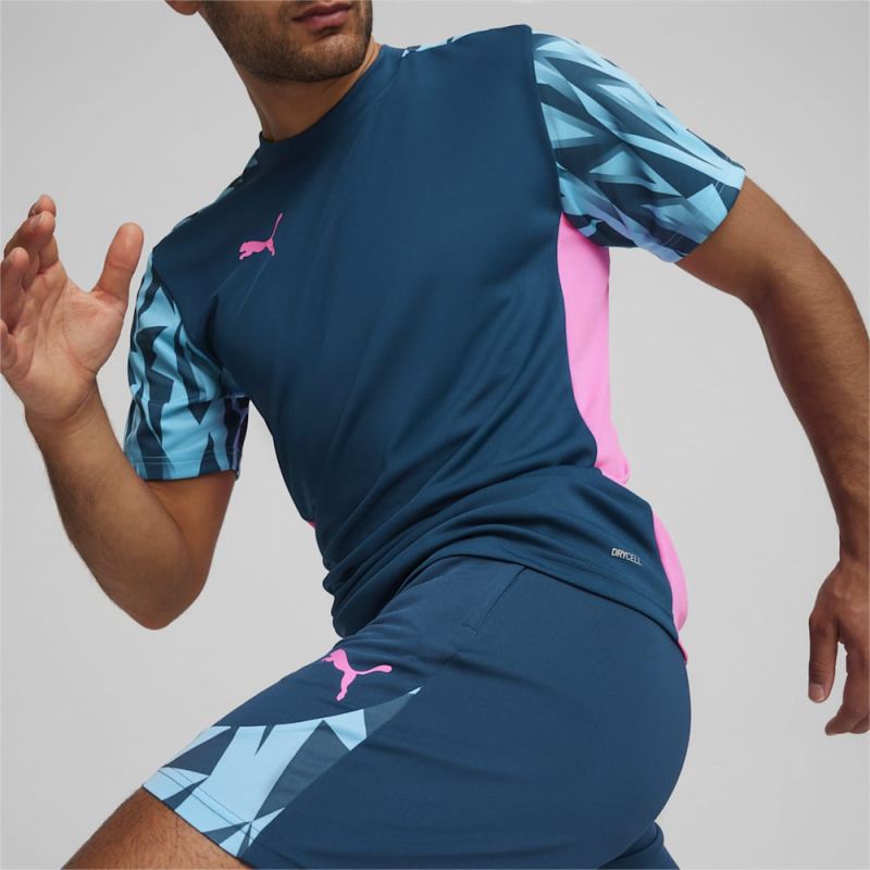 Puma | Men's individualFINAL Soccer Shorts - Ocean Tropic-Bright Aqua