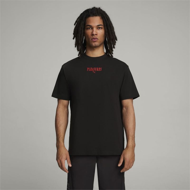 Puma | Men's x PLEASURES Graphic Tee - Black