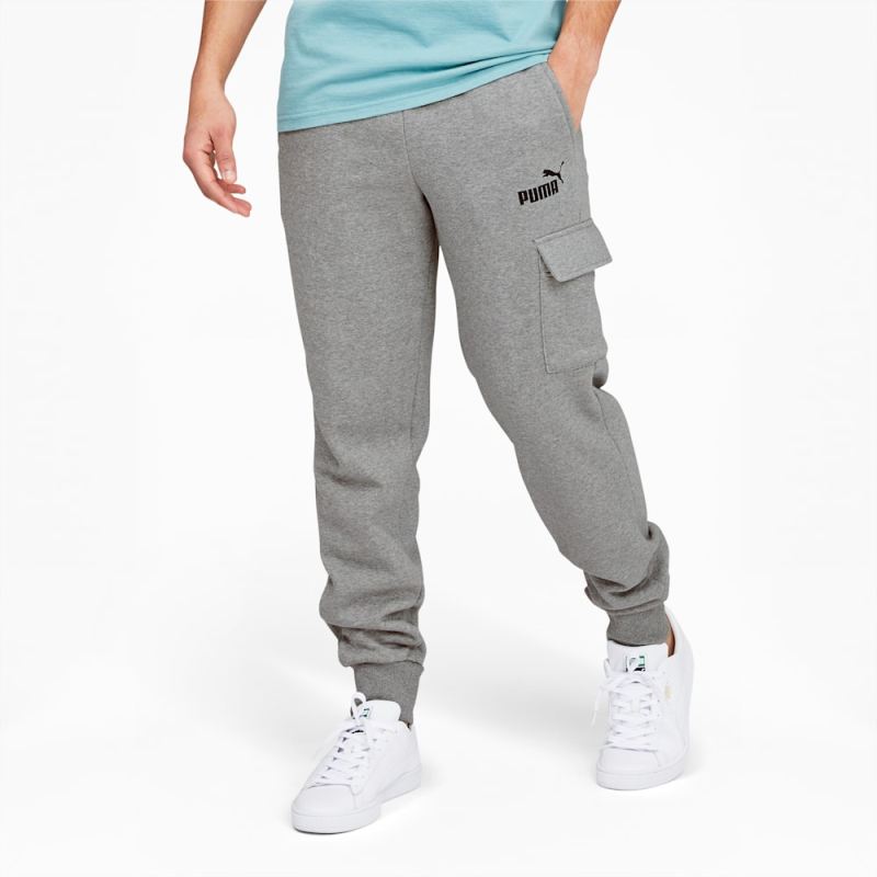 Puma | Men's Essentials Cargo Pants - Medium Gray Heather