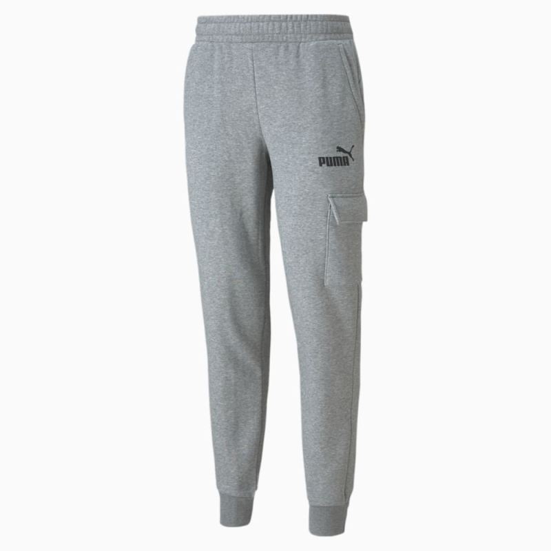 Puma | Men's Essentials Cargo Pants - Medium Gray Heather