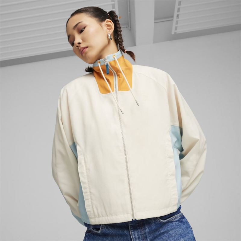 Puma | Women's INFUSE Relaxed Woven Jacket - Alpine Snow