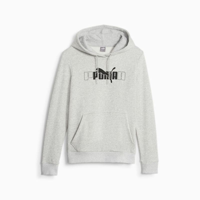 Puma | Women's ESS+ LOGO LAB Hoodie - Light Gray Heather