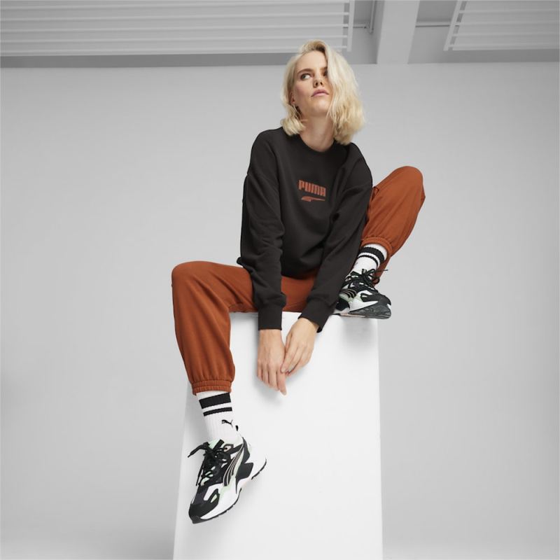 Puma | Women's DOWNTOWN Oversized Crew - Black