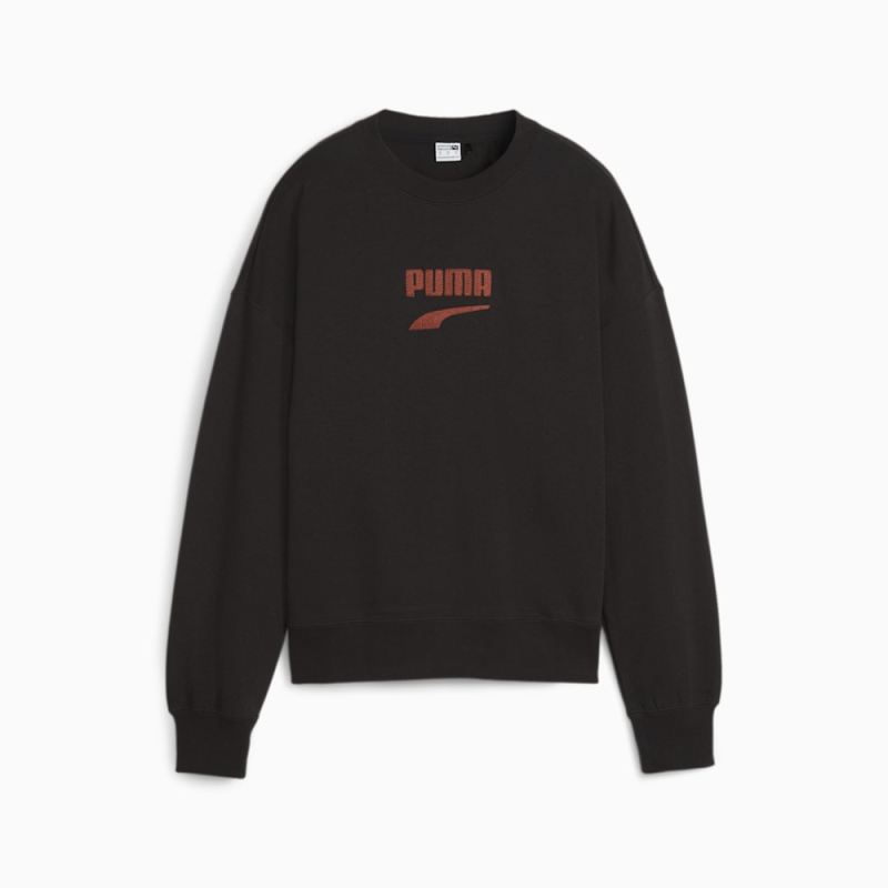 Puma | Women's DOWNTOWN Oversized Crew - Black