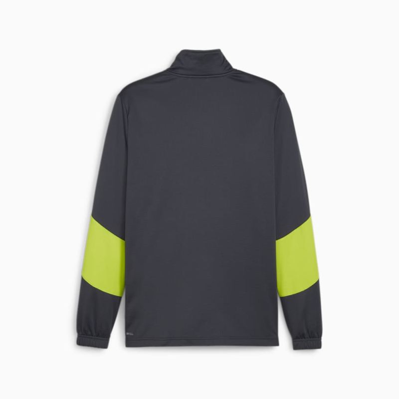 Puma | Men's KING Pro Jacket - Strong Gray-Electric Lime