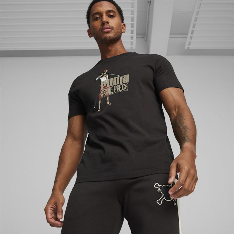 Puma | Men's x ONE PIECE Graphic Tee - Black