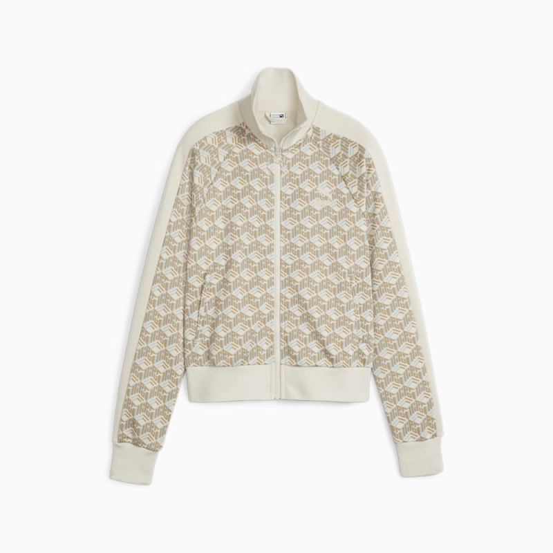 Puma | Women's T7 Track Jacket - Prairie Tan-AOP