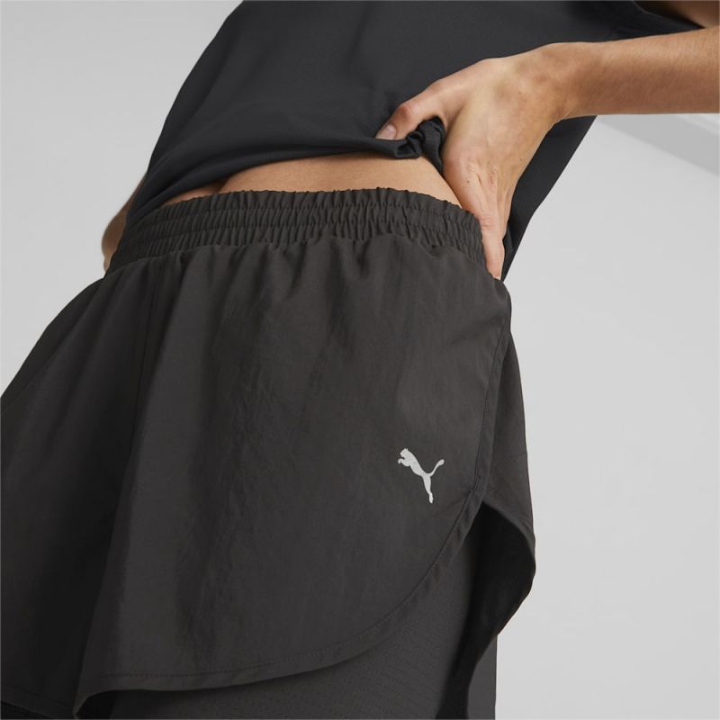 Puma | Women's Run Favorite Woven 2-in-1 Running Shorts - Black