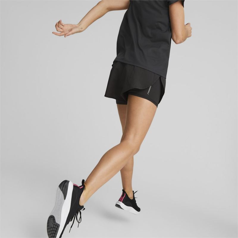 Puma | Women's Run Favorite Woven 2-in-1 Running Shorts - Black