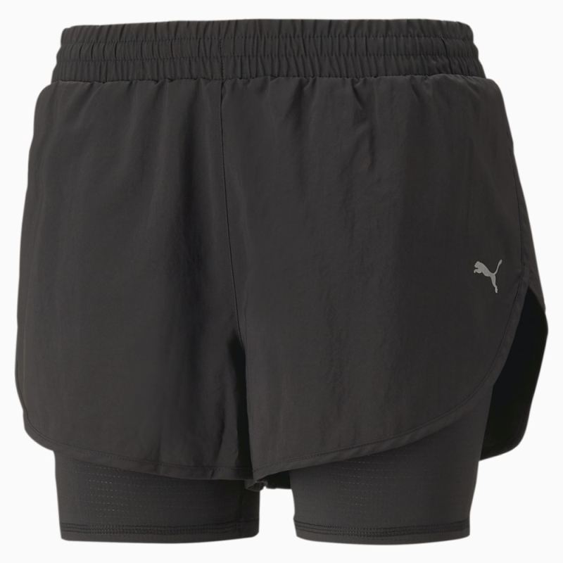 Puma | Women's Run Favorite Woven 2-in-1 Running Shorts - Black