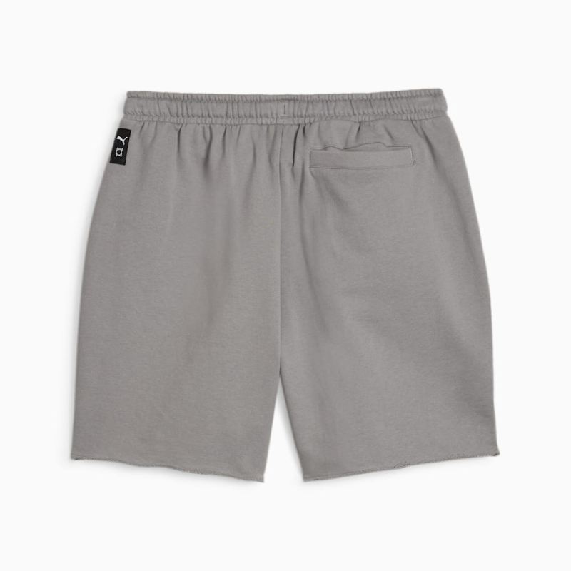 Puma | Men's SHOWTIME Puma | Men's HOOPS Basketball Terry Shorts - Stormy Slate