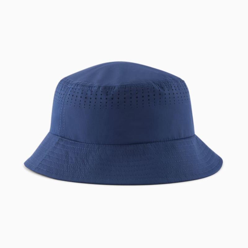 Puma | Men's Split Vent Bucket Hat - BLUE/TAN