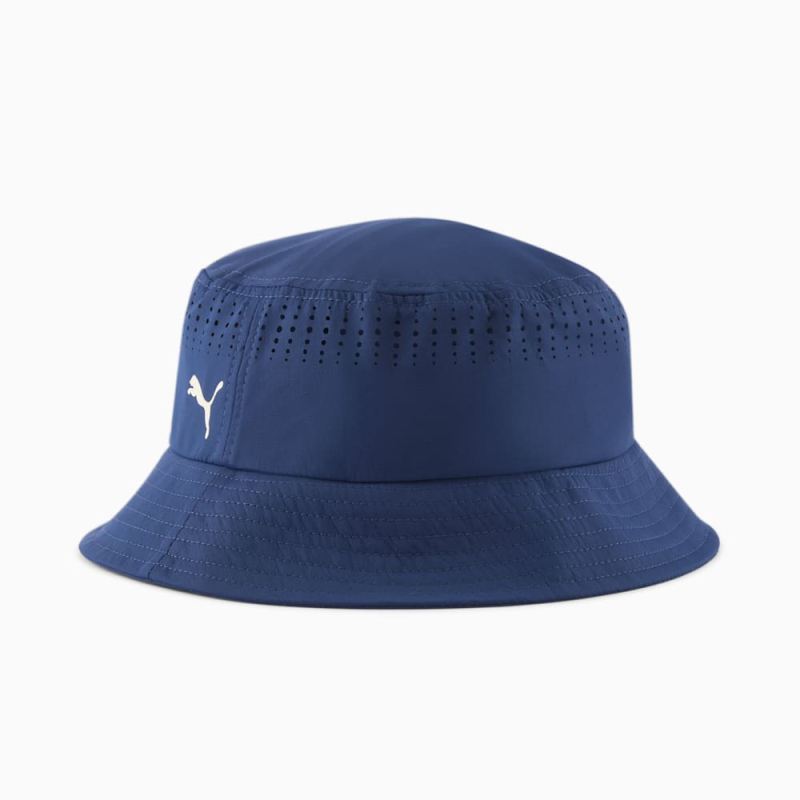 Puma | Men's Split Vent Bucket Hat - BLUE/TAN