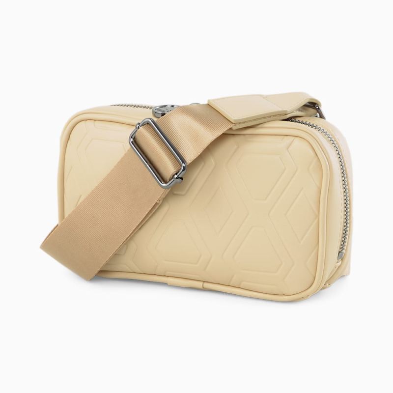 Puma | Women's LUXE SPORT Boxy Waist Bag - Light Sand-AOP