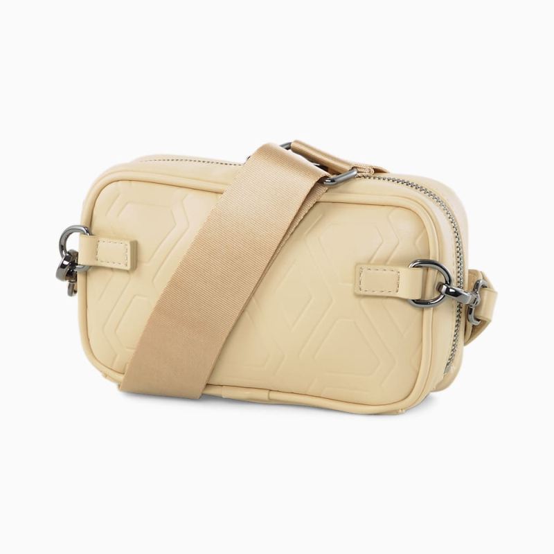 Puma | Women's LUXE SPORT Boxy Waist Bag - Light Sand-AOP