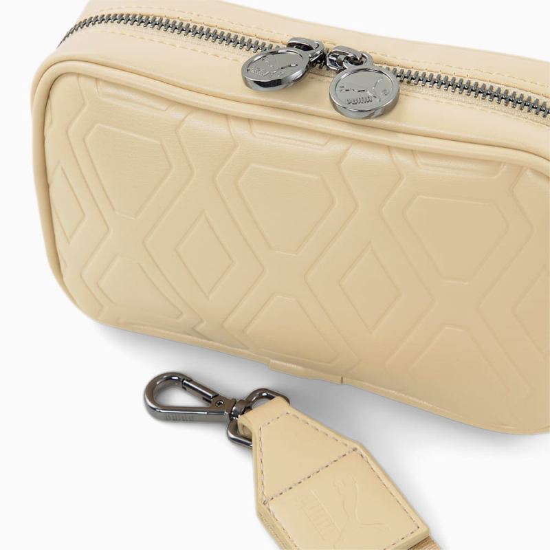 Puma | Women's LUXE SPORT Boxy Waist Bag - Light Sand-AOP