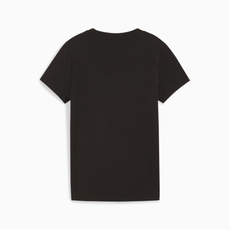 Puma | Women's CLASSICS Shiny Logo Tee - Black