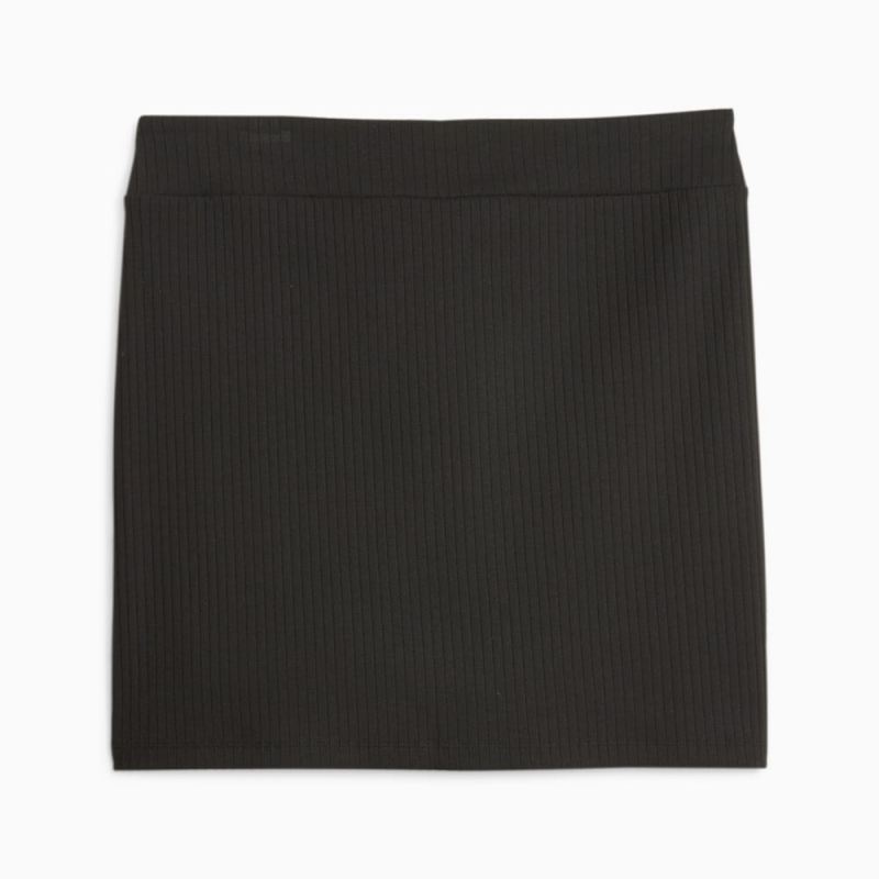 Puma | Women's Classics Ribbed Skirt - Black