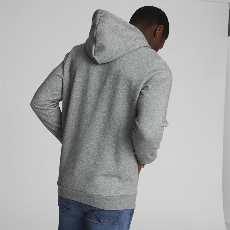 Puma | Men's Big Cat Logo Hoodie - Medium Gray Heather