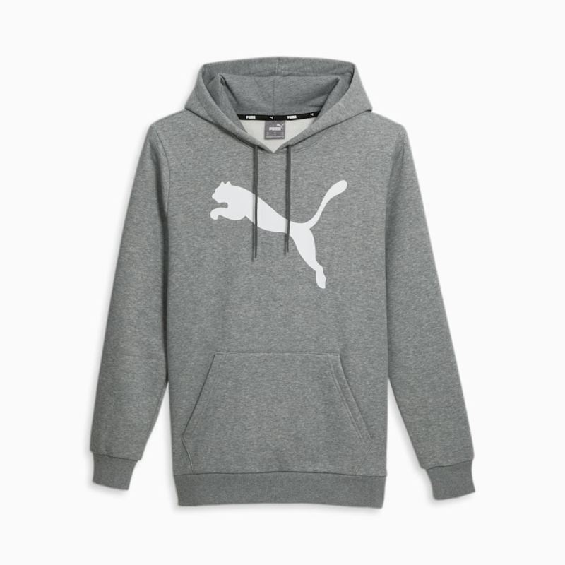 Puma | Men's Big Cat Logo Hoodie - Medium Gray Heather