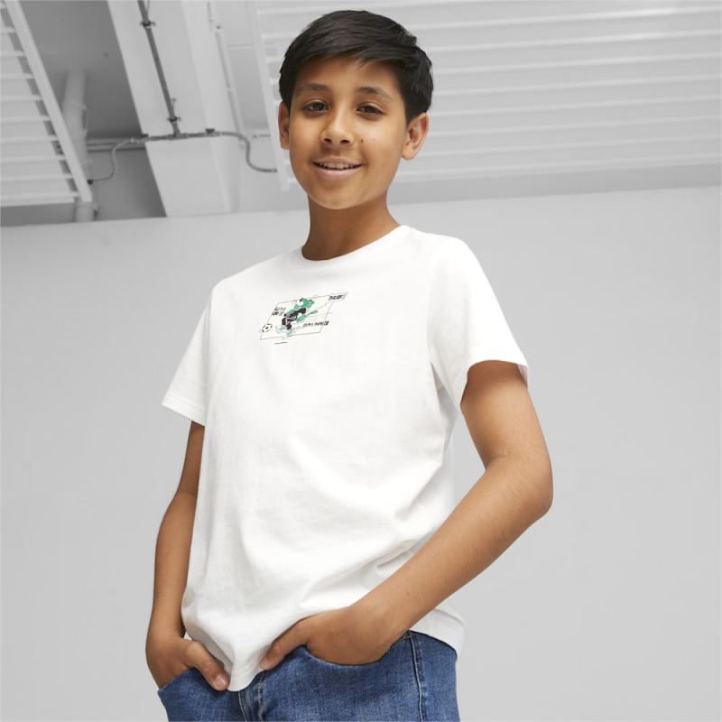 Puma | Boys Classics SUPER Puma | Boys Tee - White