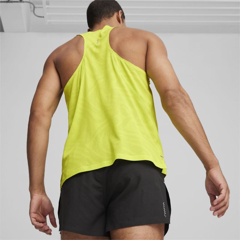 Puma | Men's RUN ULTRASPUN Running Singlet - Lime Pow