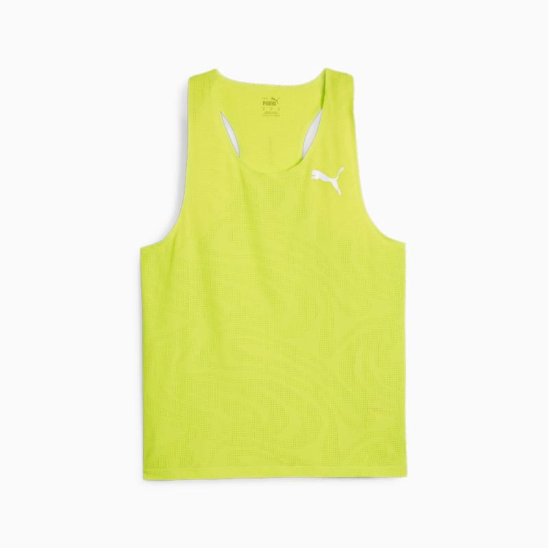 Puma | Men's RUN ULTRASPUN Running Singlet - Lime Pow