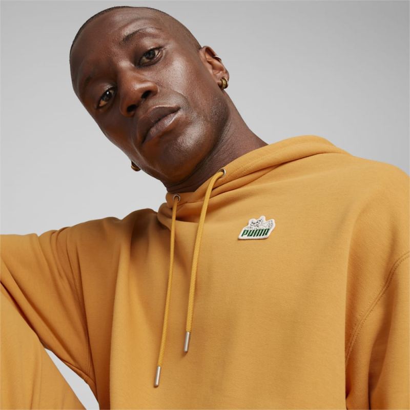 Puma | Men's For the Fanbase T7 SUPER Puma | Men's Hoodie - Ginger Tea