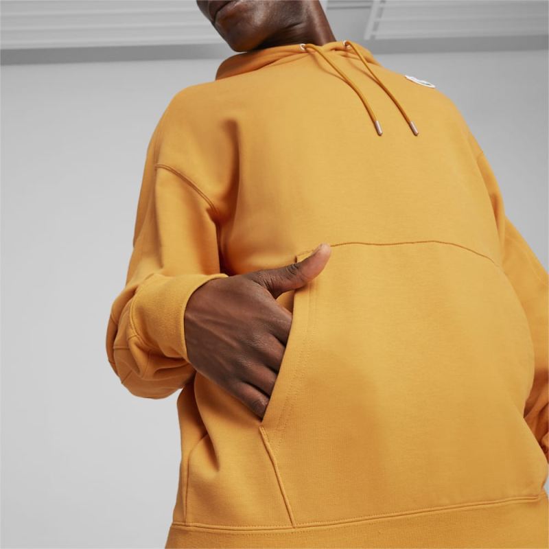 Puma | Men's For the Fanbase T7 SUPER Puma | Men's Hoodie - Ginger Tea