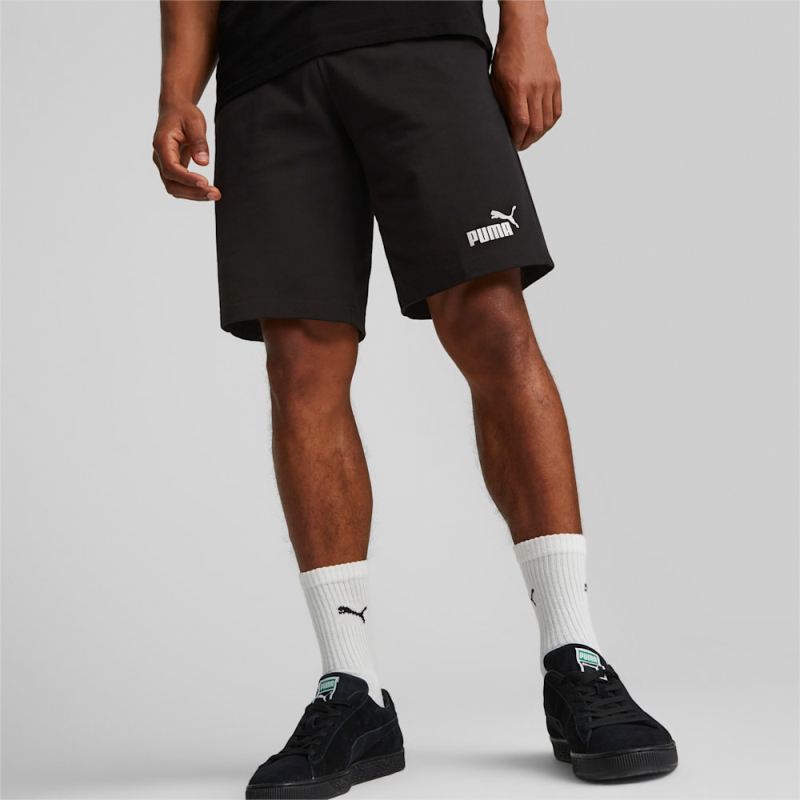 Puma | Men's Essentials Jersey Shorts - Black - Click Image to Close