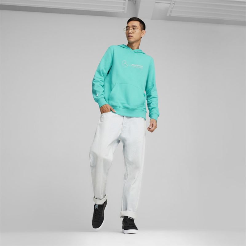 Puma | Men's Mercedes AMG-Petronas F1 Motorsport Hoodie - Sheen Green