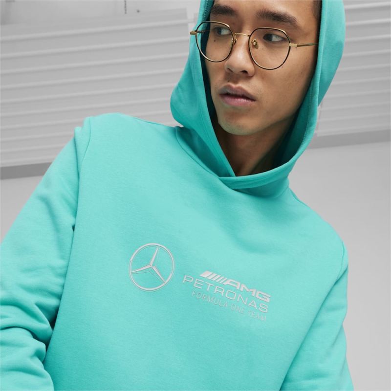 Puma | Men's Mercedes AMG-Petronas F1 Motorsport Hoodie - Sheen Green