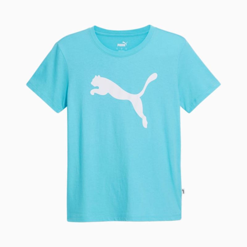 Puma | Women's Essentials Big Cat Logo Tee - Team Aqua