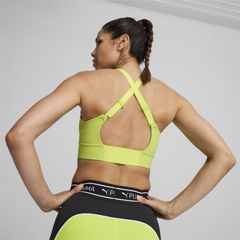 Puma | Women's PWR EVERSCULPT Training Bra - Lime Pow