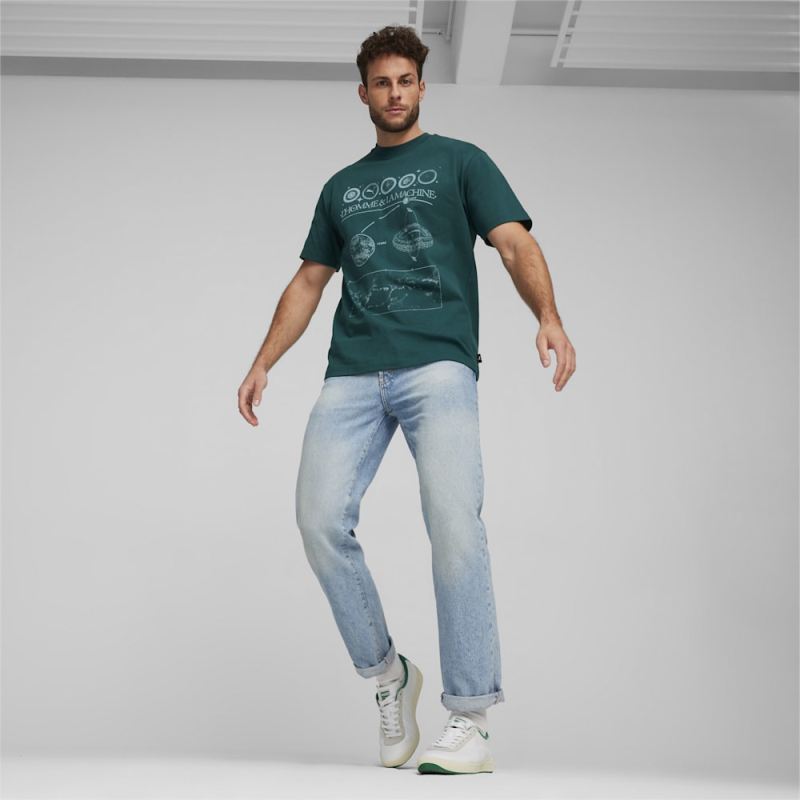 Puma | Men's GRAPHICS L'Homme La Machine Tee - Malachite