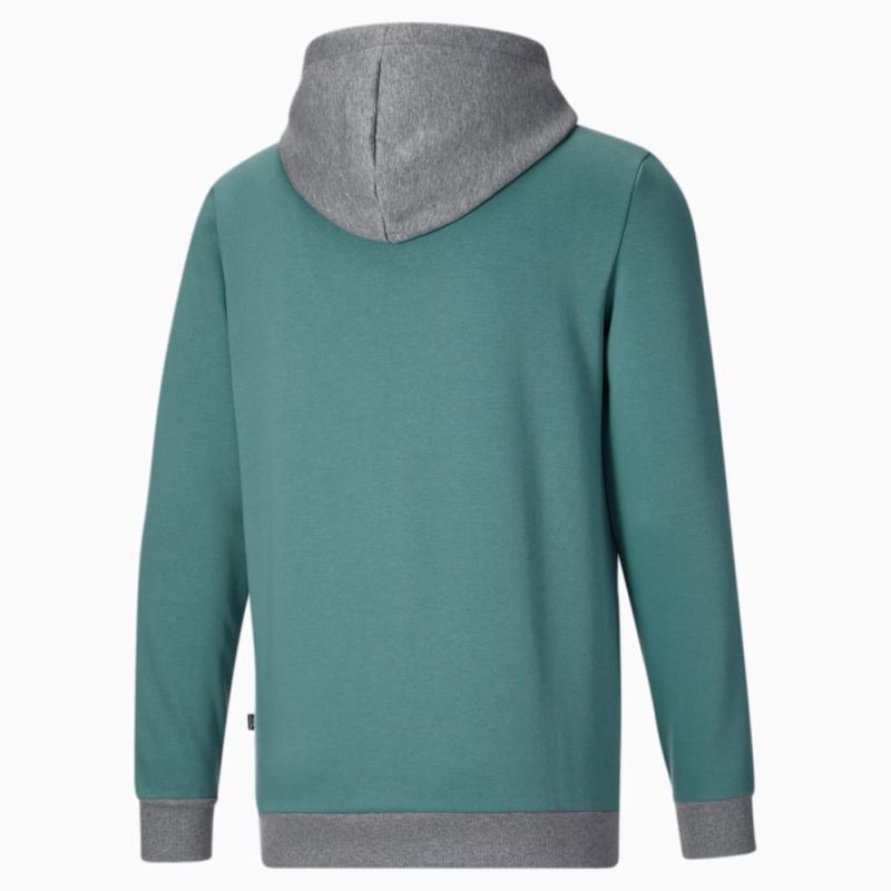 Puma | Men's Colorblock Hoodie - Adriatic