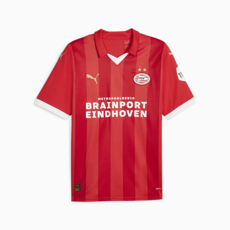 Puma | Men's PSV Eindhoven 23/24 Home Jersey - For All Time Red-White