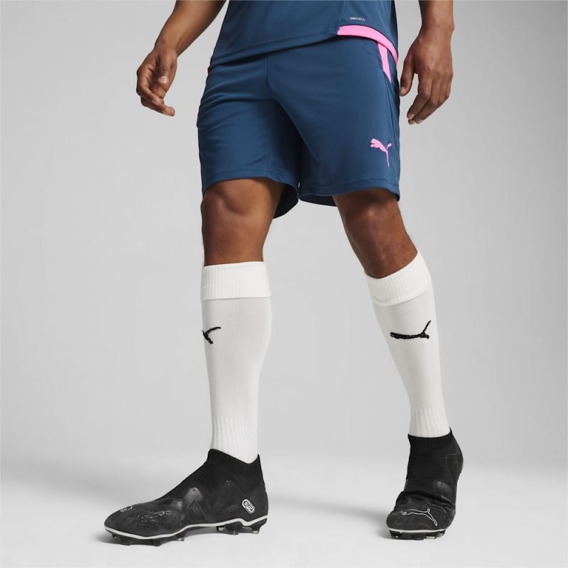 Puma | Men's teamLIGA Training Soccer Shorts 2 - Ocean Tropic-Poison Pink - Click Image to Close