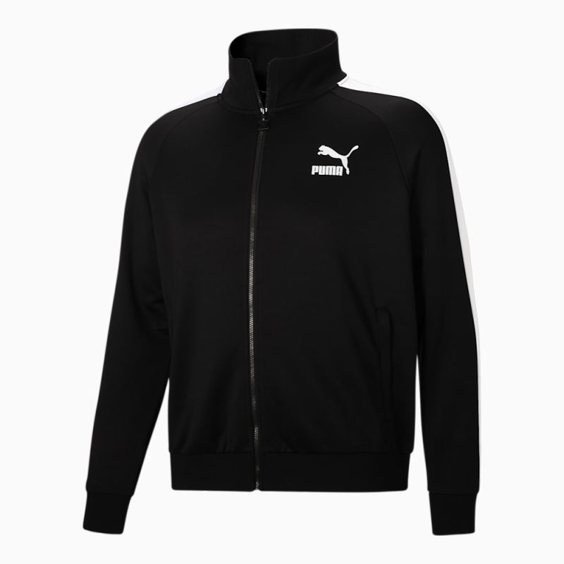 Puma | Men's Iconic T7 Track Jacket Big And Tall - Black-white