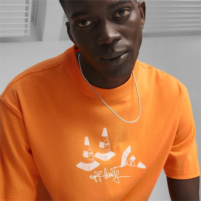 Puma | Men's DOWNTOWN 180 Graphic Tee - Rickie Orange