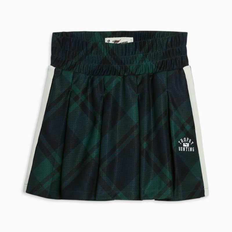 Puma | Women's x TROPHY HUNTING Basketball Skirt - Malachite-AOP