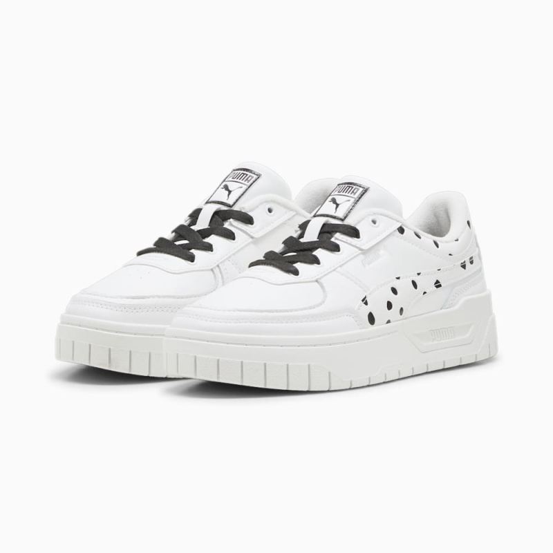 Puma | Women's Cali Dream Dalmatian Sneakers - White-Black - Click Image to Close