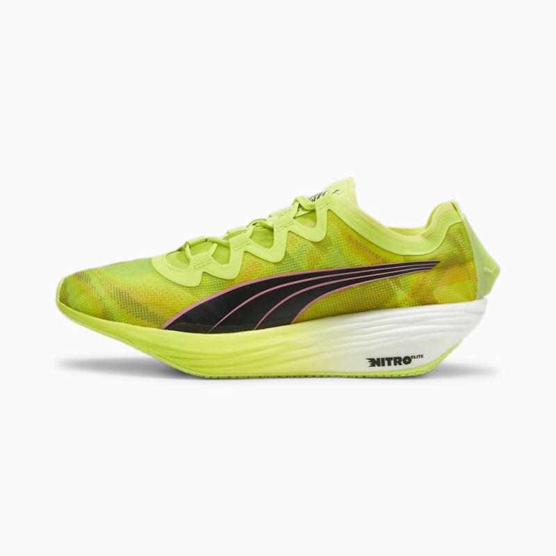 Puma | Men's FAST-FWD NITRO Elite Running Shoes - Lime Pow-Black-Poison Pink