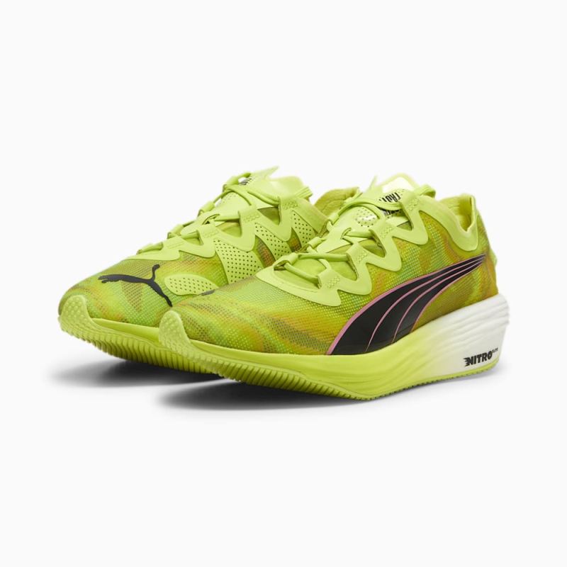 Puma | Men's FAST-FWD NITRO Elite Running Shoes - Lime Pow-Black-Poison Pink