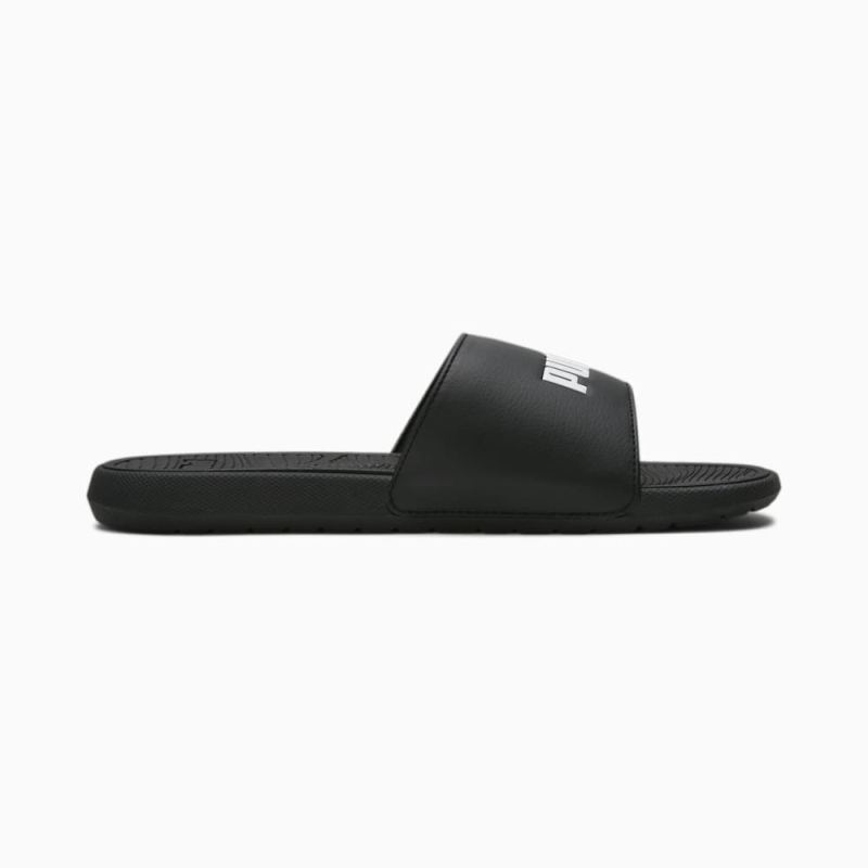 Puma | Men's Cool Cat 2.0 Slides - Black-White