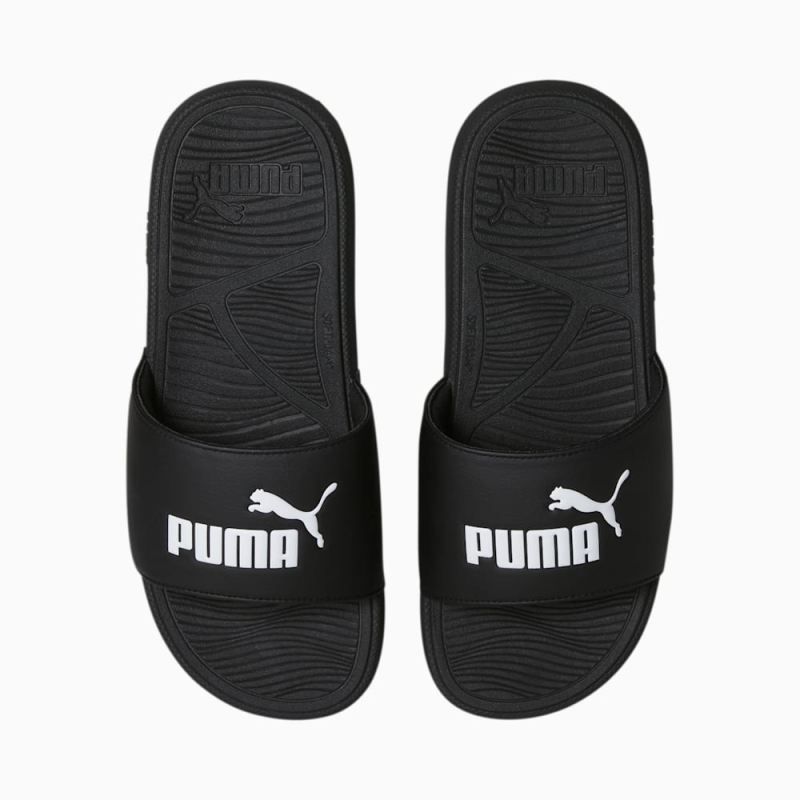 Puma | Men's Cool Cat 2.0 Slides - Black-White