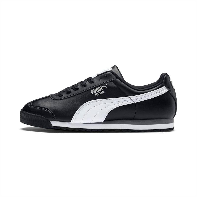 Puma | Boys Roma Basic Sneakers Big Kids - black-white-silver