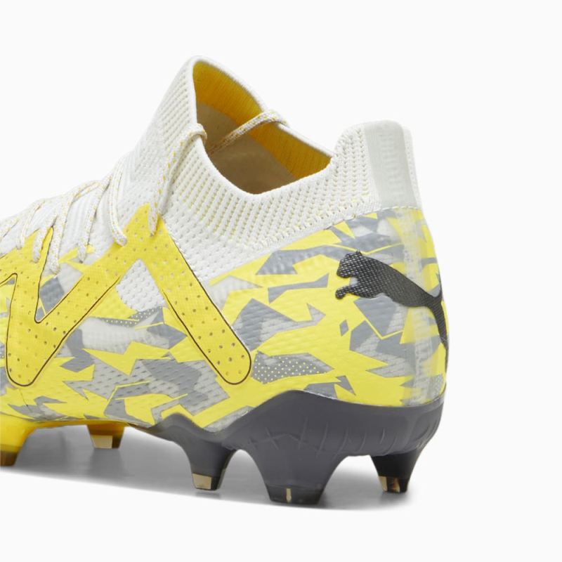 Puma | Men's FUTURE ULTIMATE FG/AG Soccer Cleats - Sedate Gray-Asphalt-Yellow Blaze