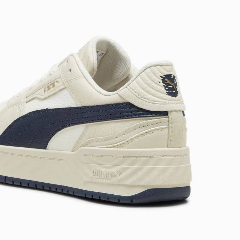 Puma | Men's CA Pro Ripple Earth Sneakers - Warm White-Club Navy